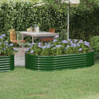 Plantenbak 175x100x36 cm gegalvaniseerd staal groen