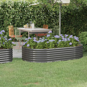 Plantenbak 175x100x36 cm gegalvaniseerd staal grijs