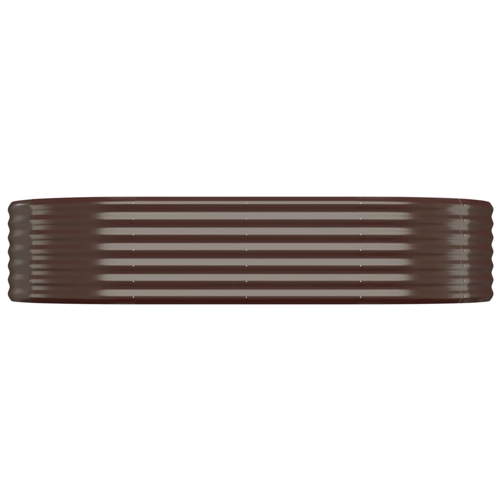 Plantenbak 175X100X36 Cm Gepoedercoat Staal Bruin 175 x 100 x 36 cm