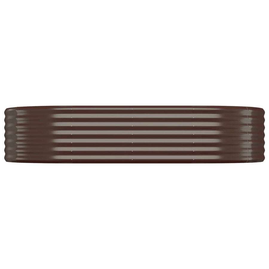 Plantenbak 175X100X36 Cm Gepoedercoat Staal Bruin 175 x 100 x 36 cm
