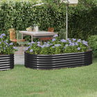 Plantenbak 175x100x36 cm staal antraciet