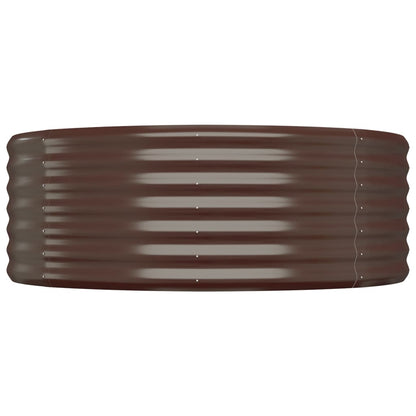 Plantenbak 249X100X36 Cm Gepoedercoat Staal Bruin