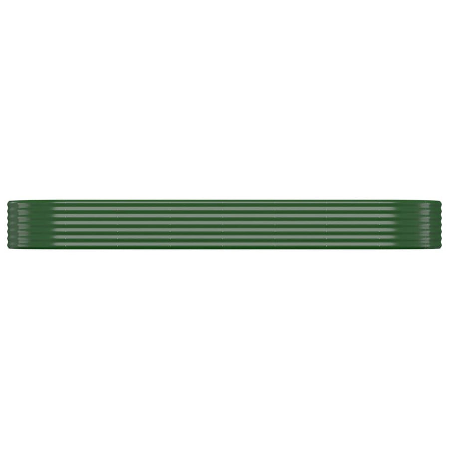 Plantenbak 322X100X36 Cm Gepoedercoat Staal Groen