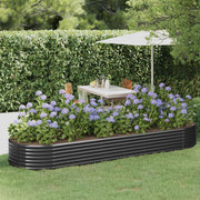Plantenbak 322x100x36 cm staal antraciet