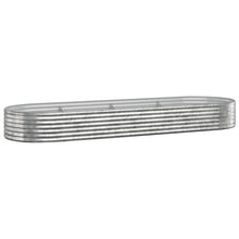 Plantenbak 322X100X36 Cm Gepoedercoat Staal Zilverkleurig