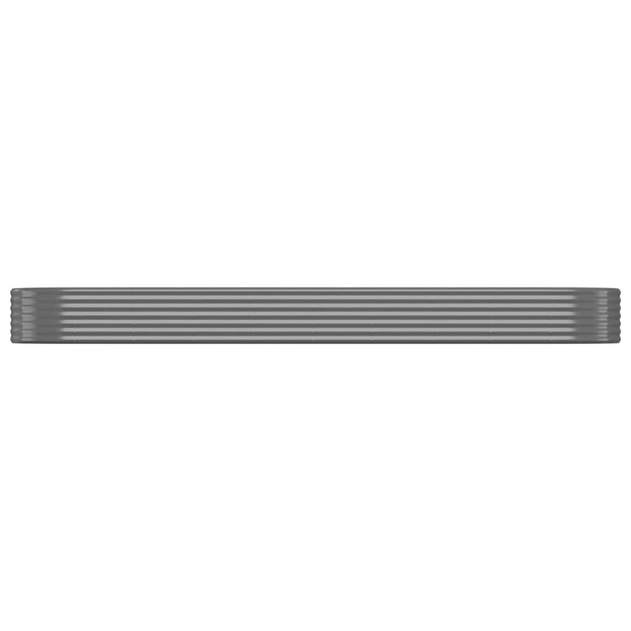 Plantenbak 396x100x36 cm gegalvaniseerd staal grijs