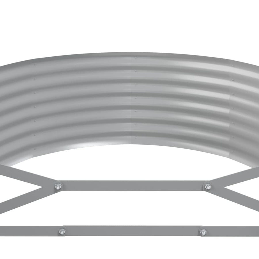 Plantenbak 396x100x36 cm gegalvaniseerd staal grijs