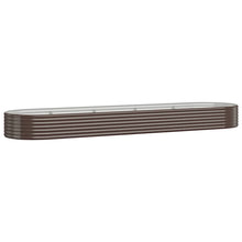 Plantenbak 396x100x36 cm gegalvaniseerd staal bruin