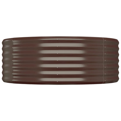 Plantenbak 396x100x36 cm gegalvaniseerd staal bruin
