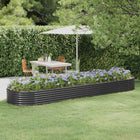 Plantenbak 396x100x36 cm staal antraciet