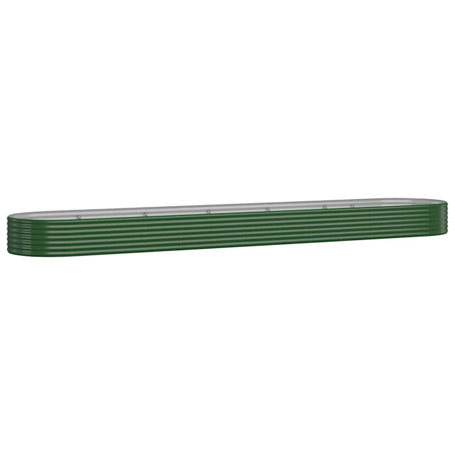 Plantenbak 507x100x36 cm gegalvaniseerd staal groen