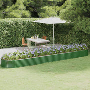 Plantenbak 507x100x36 cm gegalvaniseerd staal groen