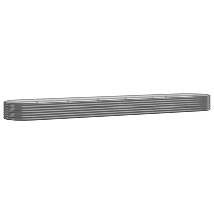 Plantenbak 507X100X36 Cm Gepoedercoat Staal Grijs