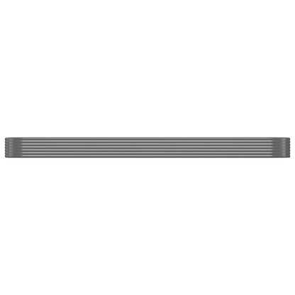 Plantenbak 507X100X36 Cm Gepoedercoat Staal Grijs
