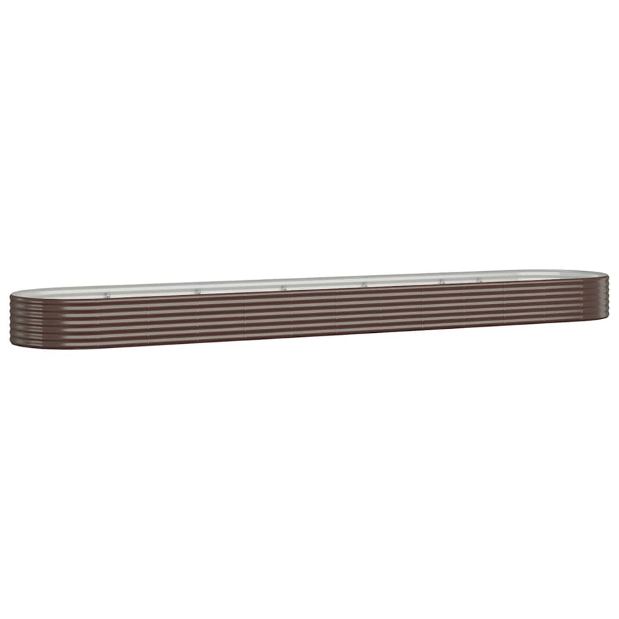 Plantenbak 507x100x36 cm gegalvaniseerd staal bruin