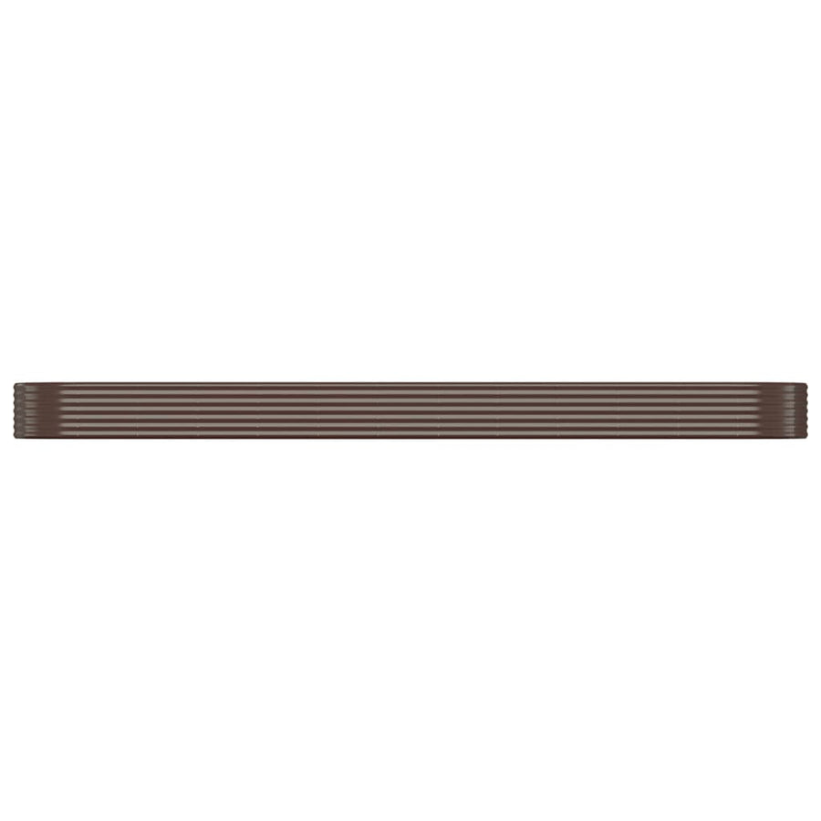 Plantenbak 507x100x36 cm gegalvaniseerd staal bruin