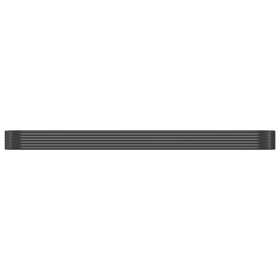 Plantenbak 507X100X36 Cm Gepoedercoat Staal Antracietkleurig