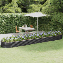 Plantenbak 507X100X36 Cm Gepoedercoat Staal Antracietkleurig
