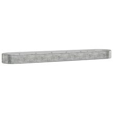 Plantenbak 507X100X36 Cm Gepoedercoat Staal Zilverkleurig