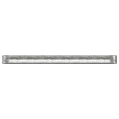 Plantenbak 507X100X36 Cm Gepoedercoat Staal Zilverkleurig