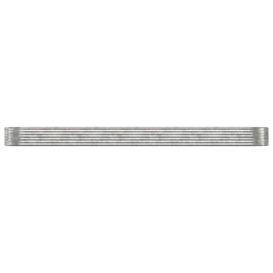 Plantenbak 507X100X36 Cm Gepoedercoat Staal Zilverkleurig
