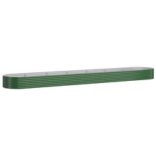 Plantenbak 544X100X36 Cm Gepoedercoat Staal Groen