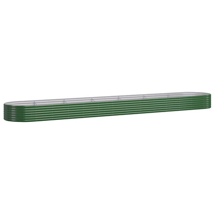 Plantenbak 544X100X36 Cm Gepoedercoat Staal Groen