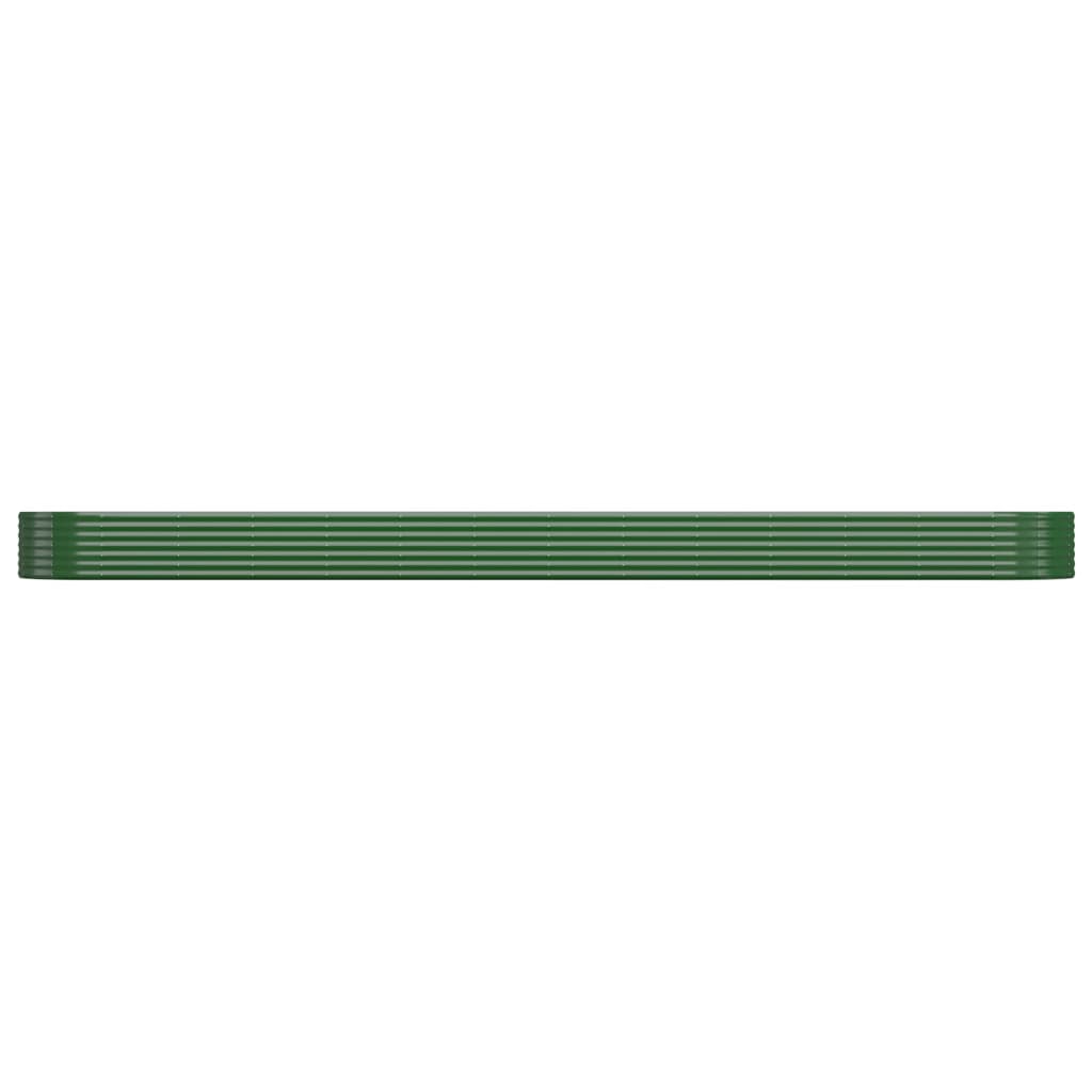 Plantenbak 544X100X36 Cm Gepoedercoat Staal Groen