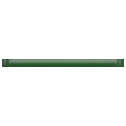 Plantenbak 544X100X36 Cm Gepoedercoat Staal Groen