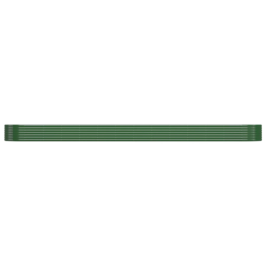 Plantenbak 544X100X36 Cm Gepoedercoat Staal Groen
