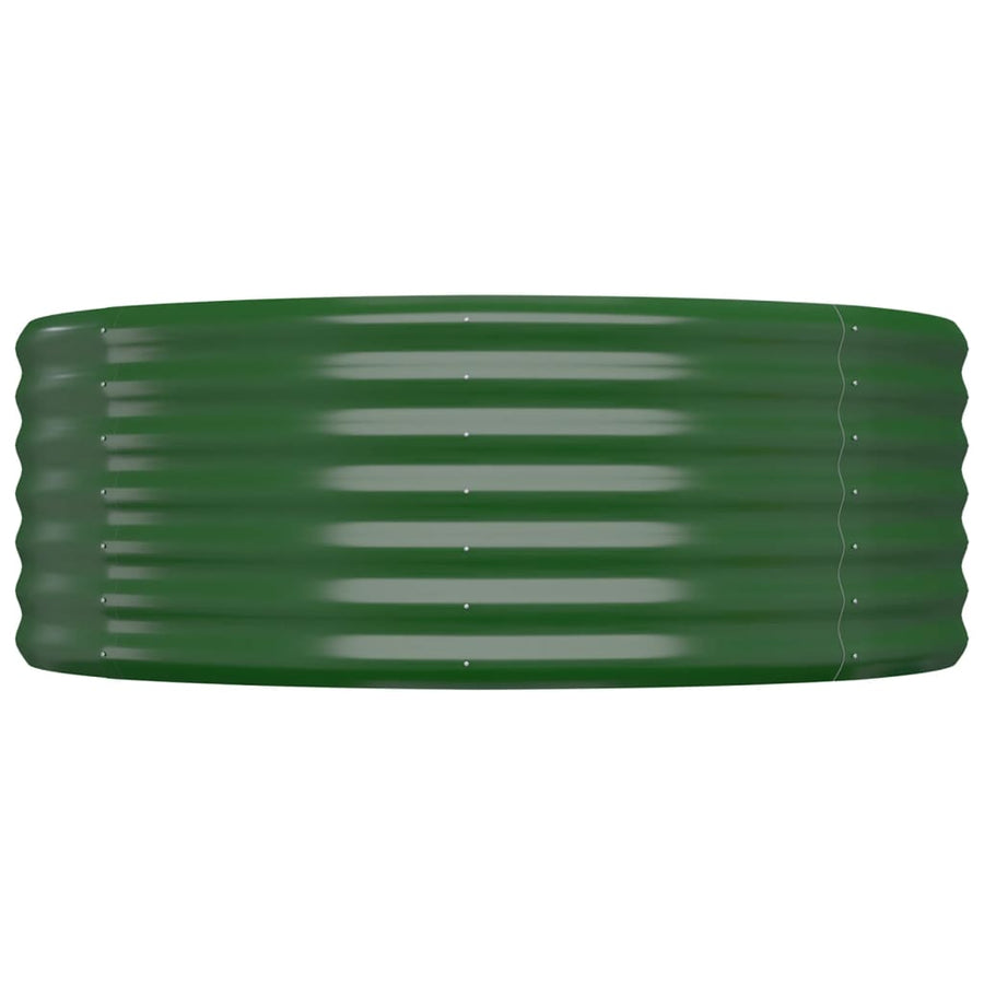 Plantenbak 544X100X36 Cm Gepoedercoat Staal Groen
