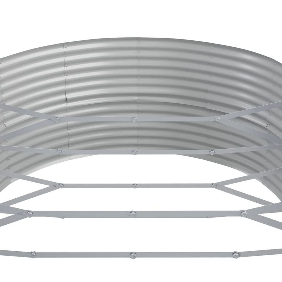 Plantenbak 544X100X36 Cm Gepoedercoat Staal Groen