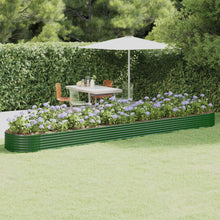 Plantenbak 544X100X36 Cm Gepoedercoat Staal Groen
