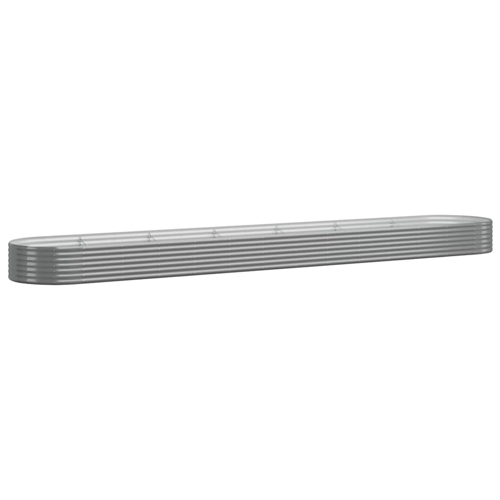 Plantenbak 544x100x36 cm gegalvaniseerd staal grijs