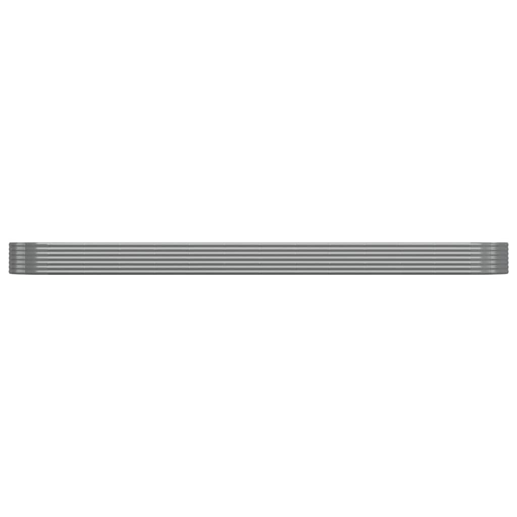 Plantenbak 544x100x36 cm gegalvaniseerd staal grijs
