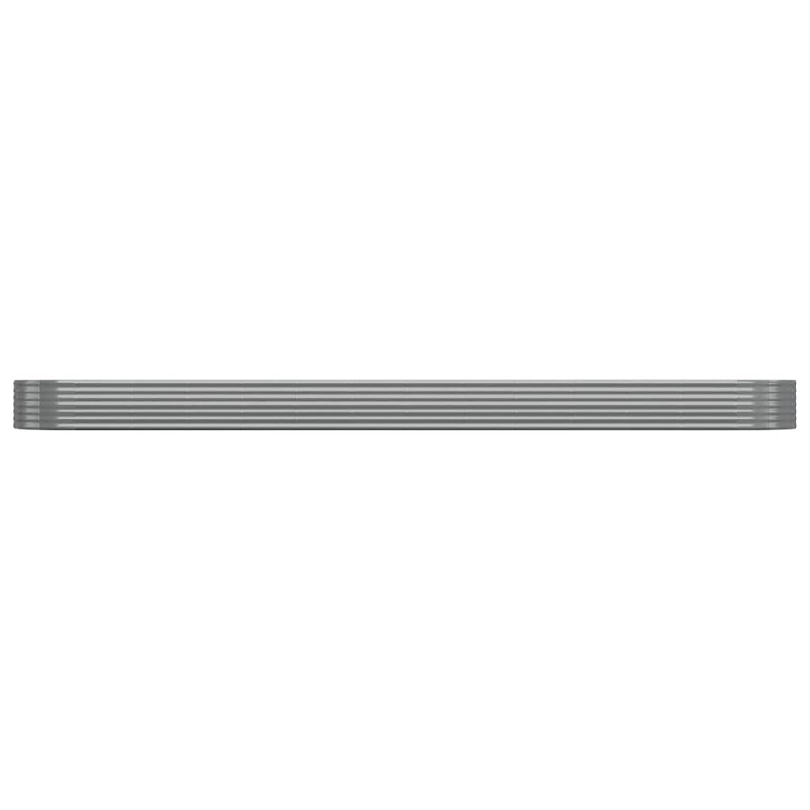 Plantenbak 544x100x36 cm gegalvaniseerd staal grijs