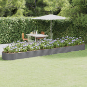 Plantenbak 544x100x36 cm gegalvaniseerd staal grijs