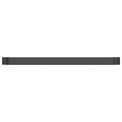 Plantenbak 544X100X36 Cm Gepoedercoat Staal Antracietkleurig