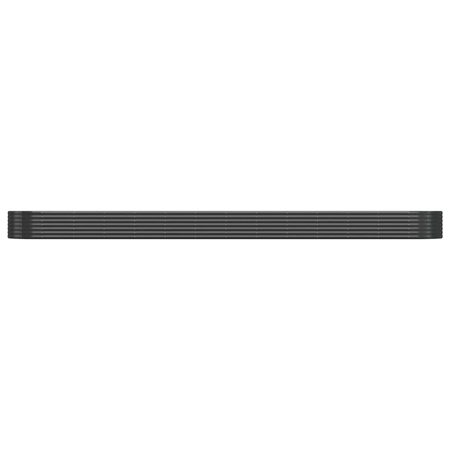 Plantenbak 544X100X36 Cm Gepoedercoat Staal Antracietkleurig