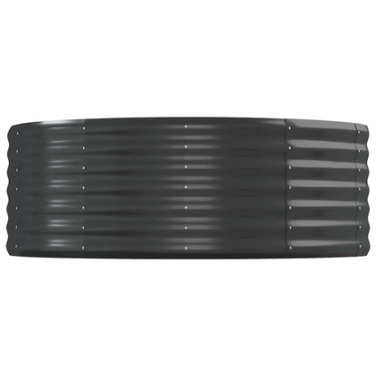 Plantenbak 544X100X36 Cm Gepoedercoat Staal Antracietkleurig