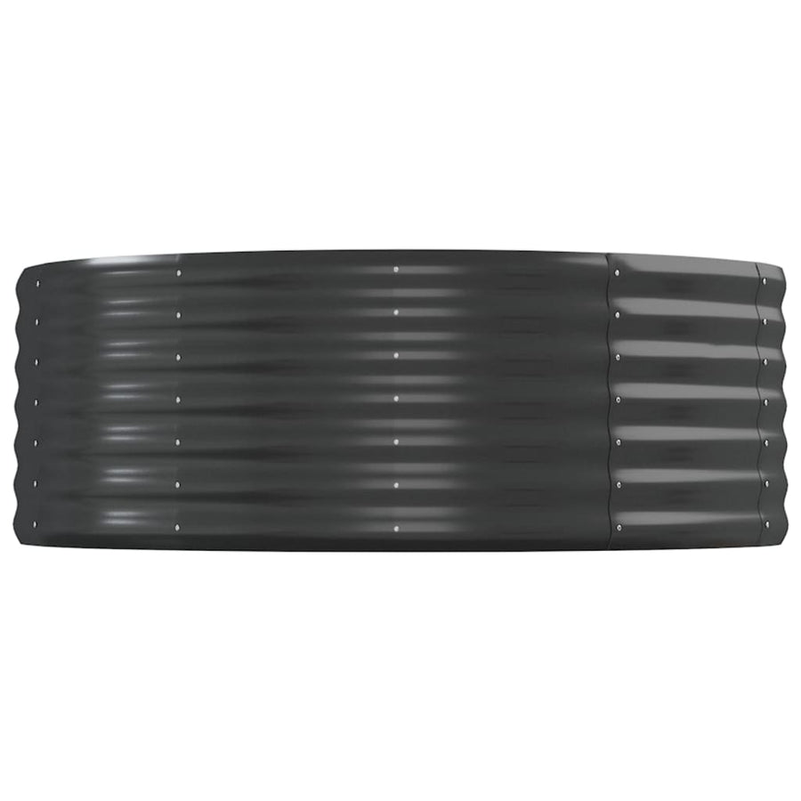 Plantenbak 544X100X36 Cm Gepoedercoat Staal Antracietkleurig