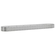 Plantenbak 544X100X36 Cm Gepoedercoat Staal Zilverkleurig