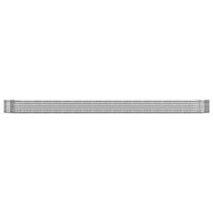 Plantenbak 544X100X36 Cm Gepoedercoat Staal Zilverkleurig