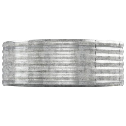 Plantenbak 544X100X36 Cm Gepoedercoat Staal Zilverkleurig
