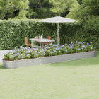 Plantenbak 544x100x36 cm gepoedercoat staal zilver