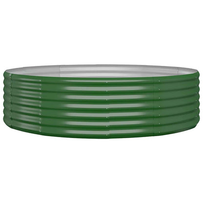 Plantenbak 140x140x36 cm gegalvaniseerd staal groen