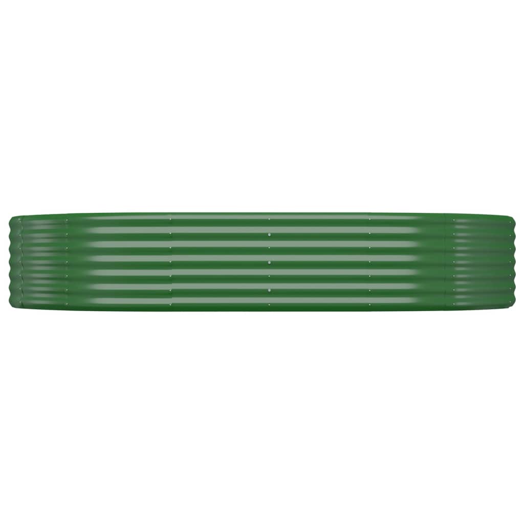 Plantenbak 214x140x36 cm gegalvaniseerd staal groen