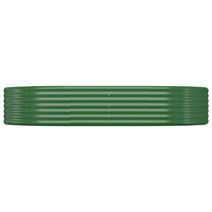 Plantenbak 214x140x36 cm gegalvaniseerd staal groen