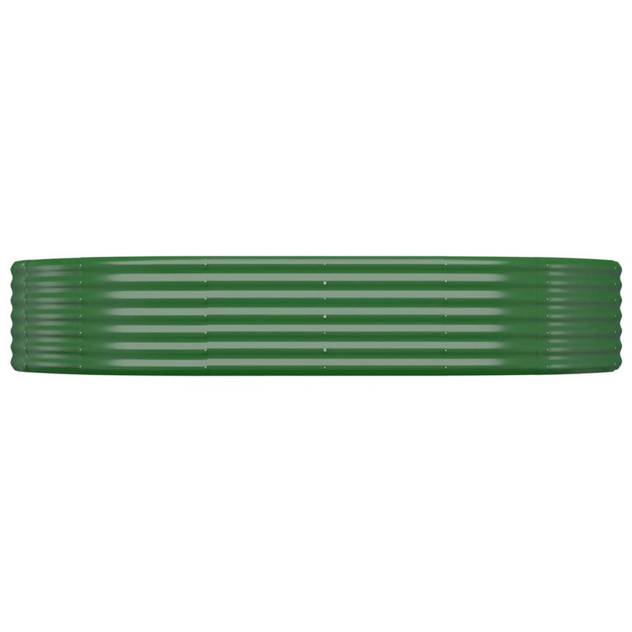 Plantenbak 214x140x36 cm gegalvaniseerd staal groen