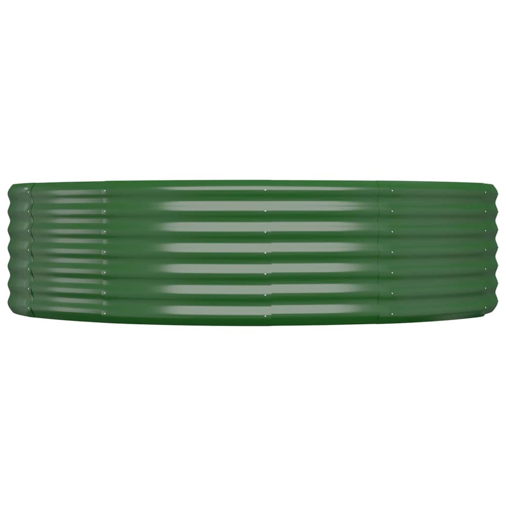 Plantenbak 214x140x36 cm gegalvaniseerd staal groen